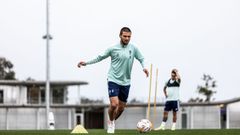 El futbolista Okay Yokuslu, durante su etapa en el Celta.