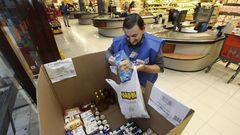 Campa�a de recogida de comida celebrada en noviembre pasado e impulsada por el Banco de Alimentos de A Mari�a