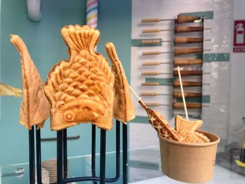 Taiyaki and cream. El pez que vino de Nueva York qued� atrapado en la red de Instagram el pasado verano. 