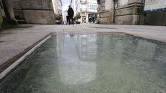 Sobre los restos arqueol�gicos se ha colocado un geotextil y, encima, gravilla