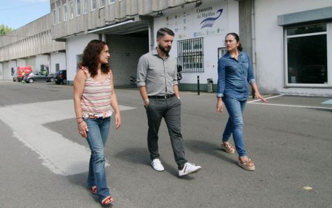 In�s Peleteiro, Isabel Amigo y Salvador Mart�nez llevan m�s de una d�cada en el Consorcio. 