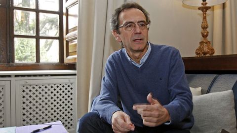 O escritor Lu�s Rei N��ez, ga�ador de premio de novela �lvaro Cunqueiro, nunha imaxe de arquivo.