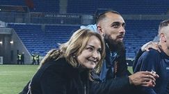 La presidenta del Celta, Mari�n Mouri�o, y el delantero Borja Iglesias.