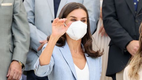 La Reina Letizia en el acto inaugural de la V Jornada sobre �Tratamiento informativo de la discapacidad en los medios de comunicaci�n� en el estadio Vallehermoso