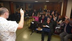 �ltima asamblea del Teucro con Carlos Garc�a-Al�n como presidente