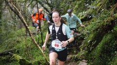 Carmen Rodr�guez, durante el transcurso de la carrera.