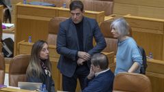 El secretario xeral del PSdeG, Jos Ramn Gmez Besteiro, en el Parlamento.