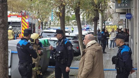 El suceso oblig� a desplegar un amplio dispositivo en el inmueble 