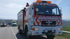 Foto de archivo de un cami�n de bomberos de Ribeira