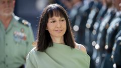 La directora general de la Guardia Civil, Mercedes Gonz�lez, durante el acto oficial de relevo de mando y asunci�n del cargo, en la sede de la Comandancia de la Guardia Civil, el 27 de mayo de 2026.