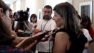 Yolanda D�az, a su llegada a la reuni�n de la Junta de portavoces en el Congreso