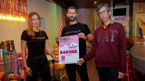 Clara, Mariano y Sergio reivindicarn cada sbado las noches de Baroke en Depremio23