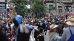 Desfile de entroido en la ciudad de Ourense