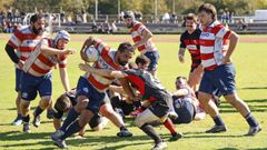 Imagen de un partido del Vigo Rugby en la presente temporada.