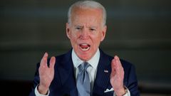 Biden, en un acto electoral el pasado 10 de marzo