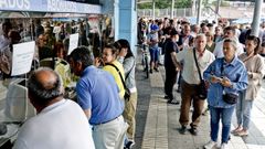 Colas en Bala�dos para el Celta-Barcelona