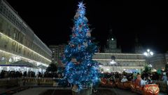 �rbol de Navidad en la plaza de Mar�a Pita de A Coru�a.