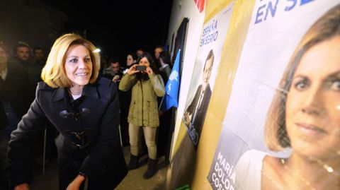 Mar�a Dolores de Cospedal, cabeza de lista de la candidatura popular al Congreso por Toledo. 