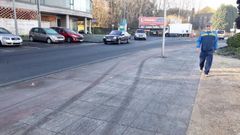 Calles heladas en la zona de Barbanza