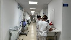 En la quinta planta del ala sur del Marcide, donde se produjo el desprendimiento, ya se han renovado los falsos techos