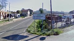 El cartel castellanizado y err�neo de Llamasanti