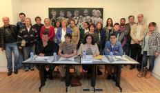 Los integrantes de la lista se reunieron ayer en Sargadelos. 
