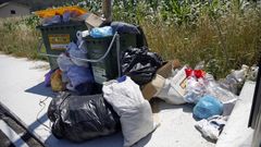 Problemas con la recojida de basura en Serra do Barbanza