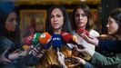 La ministra de Derechos Sociales, Ione Belarra, ayer junto a la titular de Igualdad, Irene Montero
