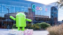 Una figura de Android en la sede de Google en Mountain View