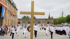 Actos de la Armada en Ferrol, en honor a la Virgen del Carmen, en foto de archivo. 