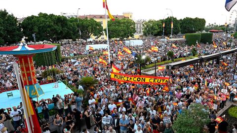 Concentraci�n en apoyo a Ceuta en Murcia