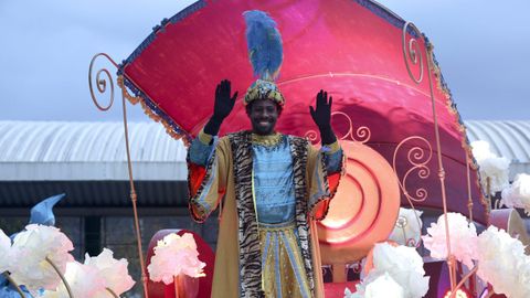 Baltasar, en la cabalgata de Nar�n.