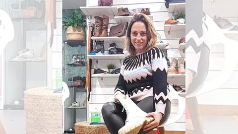 Nerea Blanco, en la zapatería