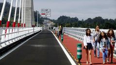 Inaugurado el puente que agilizar� el trayecto hasta Noia