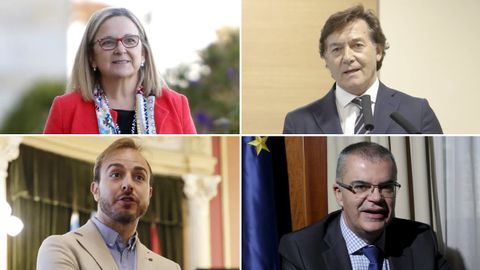 De izquierda a derecha, Irene Garrido, Jos� Ram�n Lete, Javier Dorado y Santiago Villanueva