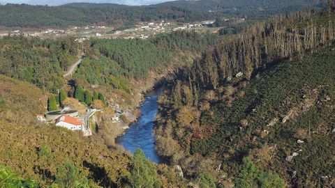 Imagen del Ulla desde el monte Lapido.