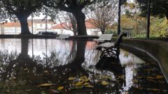 Acumulaci�n de agua en la zona del Cant�n tras las fuertes precipitaciones de las �ltimas horas.