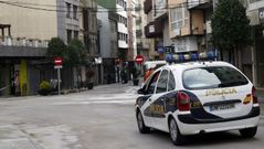 Imagen de un coche patrulla de la Polic�a Nacional de Ribeira