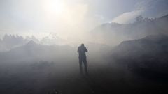 Vigo se dibuja en negro tras la oleada de incendios