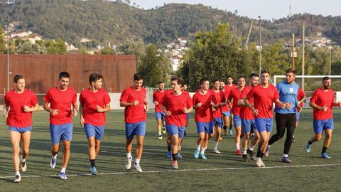 El Ourense Club de Ftbol, en un entrenamiento.