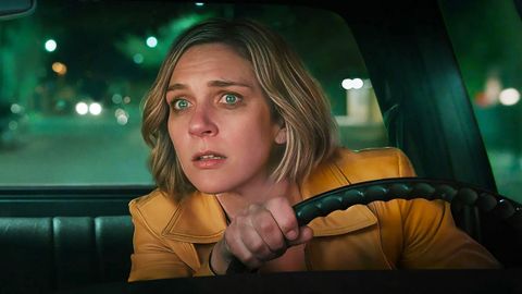 Carol Sturka, durante una escena de la serie Pluribus.