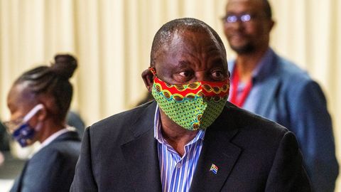 El presidente de Sudfrica y de la Unin Africana, Cyril Ramaphosa