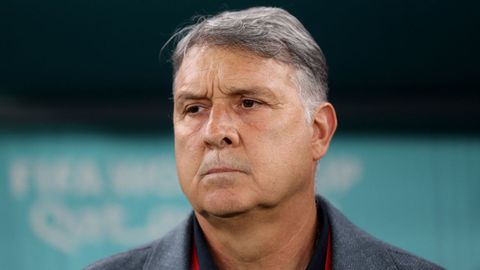 El Tata Martino, durante el partido del Mundial de Catar entre Mxico y Polonia