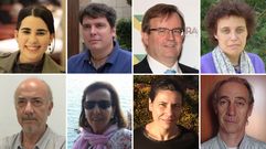 De izquierda a derecha, Mar�a Domingo, Carlos Mandianes, Mario Romeo, Maribel Fern�ndez Alonso,  Joan Botella, Carmen Salgado, Ana Losada y Siscu Baiges
