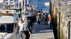 El puerto de Sanxenxo, tras el accidente del pasado viernes.