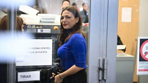La actriz Elisa Mouli�a a su llegada a los Juzgados de Plaza de Castilla de Madrid el pasado mes de febrero