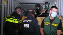 Operacin Cetil,desarrollada entre el 2019 y el2020, fue la mayor operacin contra el trfico decocana encontenedores en Galicia.