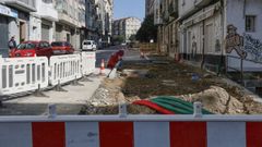 La reforma integral de la avenida de Portugal arranc� en mayo del a�o pasado y qued� paralizada el pasado 9 de marzo.