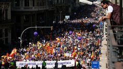 Manifestaci�n contra el independentismo en Barcelona