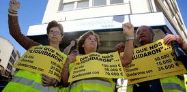 Los afectados se manifestaron de nuevo ante Novagalicia Banco.